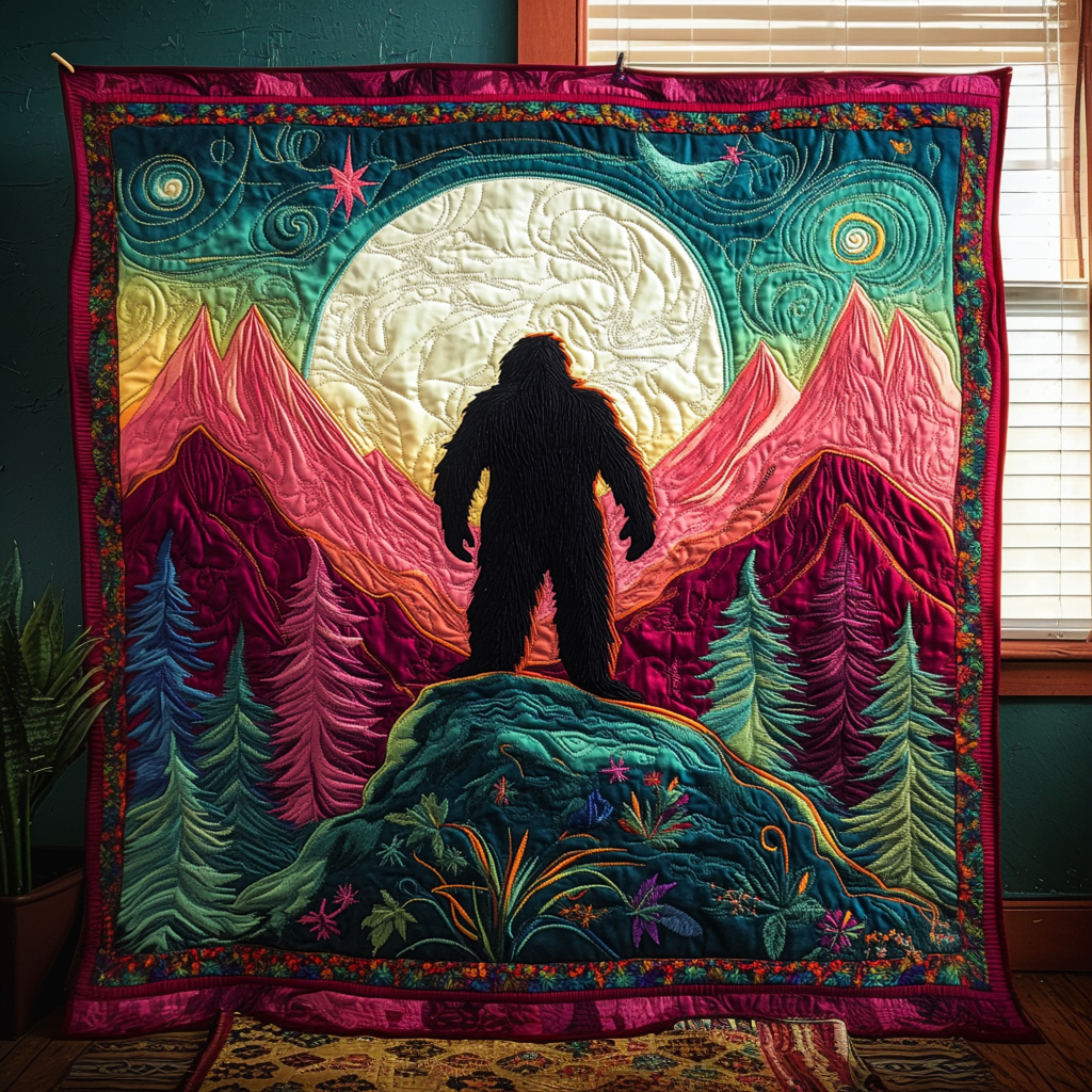 Forest Phantom Quilted Blanket