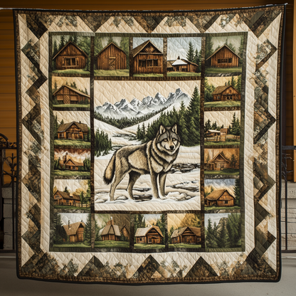 Forest Sentinel Quilted Blanket