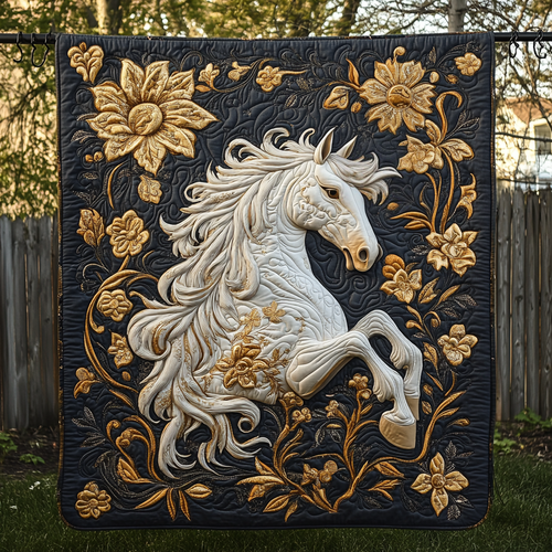 Forest Strider Quilted Blanket