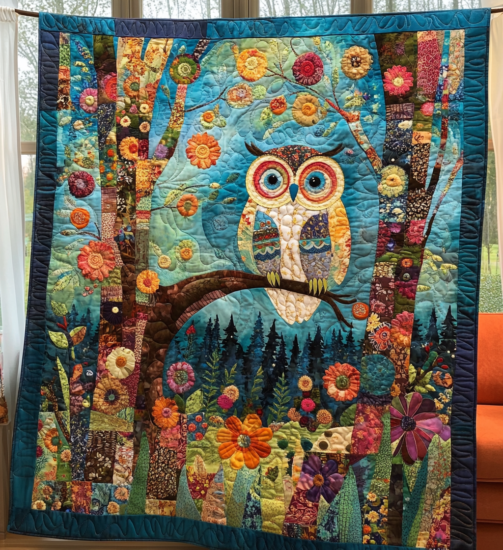 Forest Whisperer Quilted Blanket