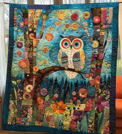 Forest Whisperer Quilted Blanket