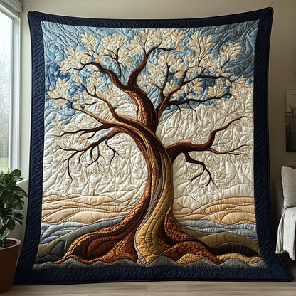 Forest of Wisdom Quilted Blanket