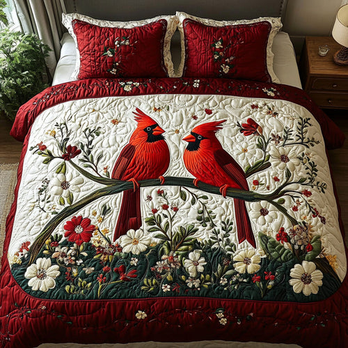Cardinal 3-Piece Quilted Bedding Set