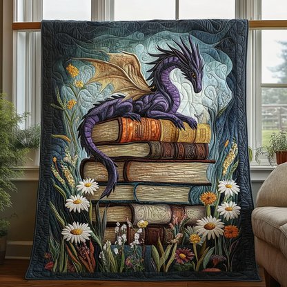 Forgotten Dragon Quilted Blanket