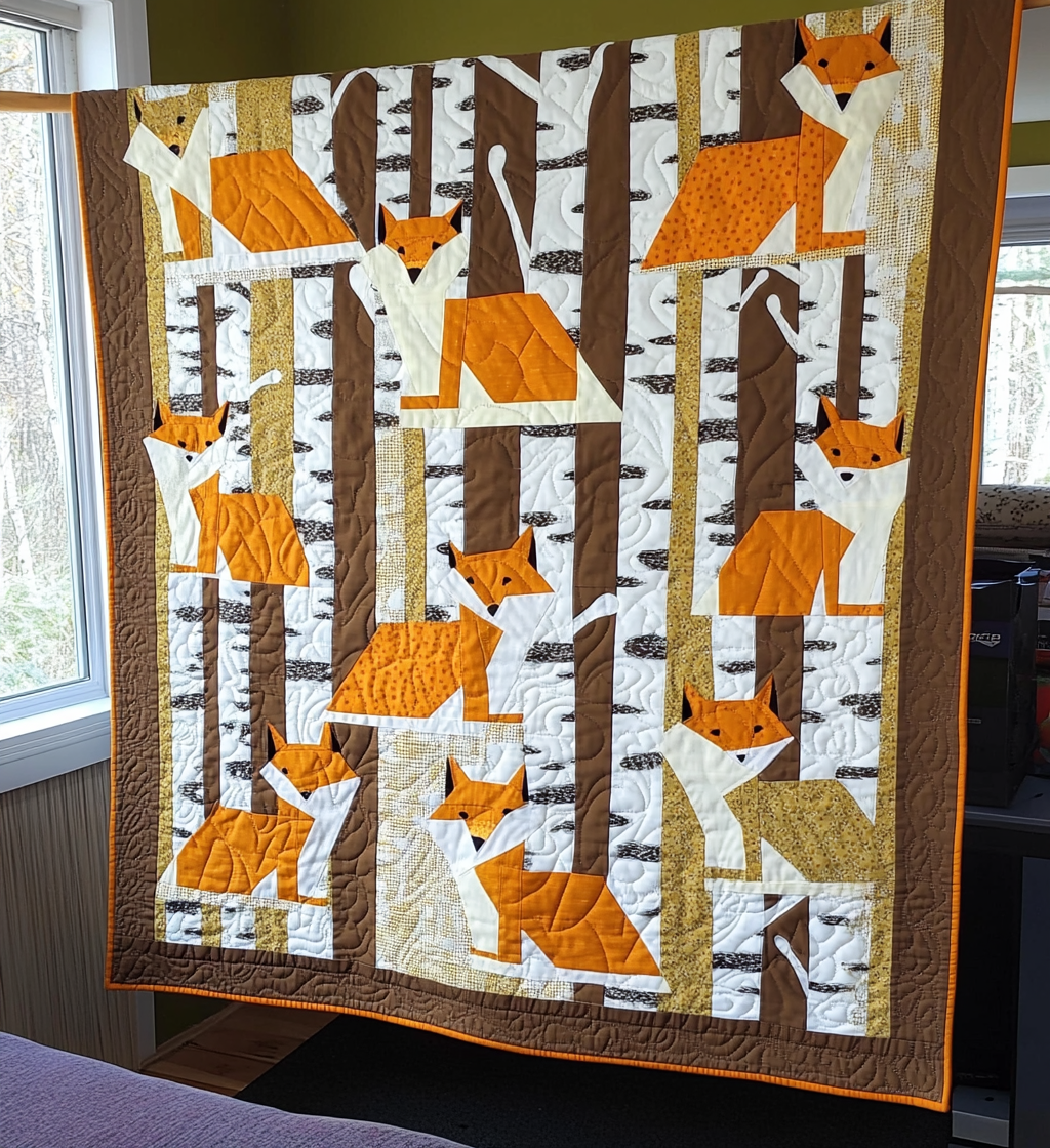 Foxglove Meadows Quilted Blanket