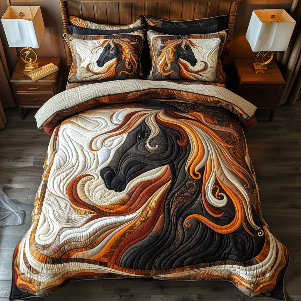 Free Spirit Horse Quilted Blanket