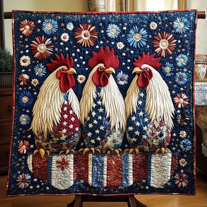 Freedom Feather Quilted Blanket