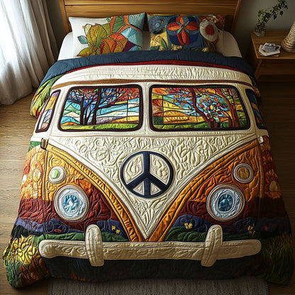 Freedom Ride Comfort 3-Piece Quilted Bedding Set