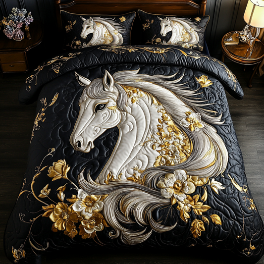 Freedom Run 3-Piece Quilted Bedding Set