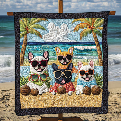French Bulldog Dreams Quilted Blanket