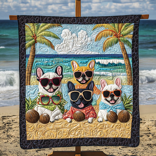 French Bulldog Dreams Quilted Blanket