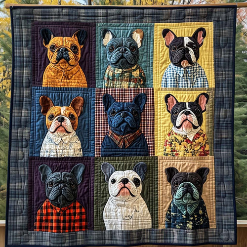 Frenchie Haven Quilted Blanket