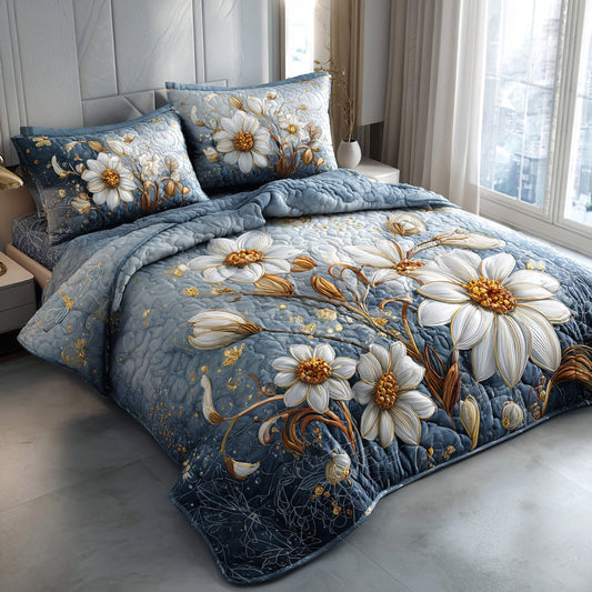 Fresh Meadow 3-Piece Quilted Bedding Set