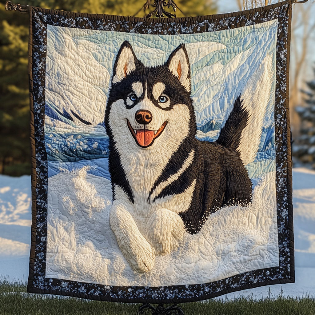 Frost Runner Quilted Blanket
