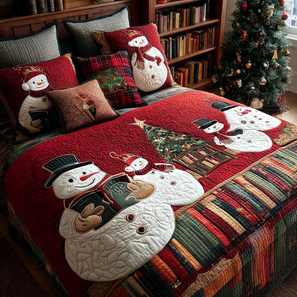 Frosted Hugs 3-Piece Quilted Bedding Set