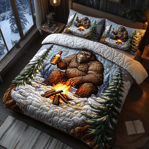 Frosty Cheers 3-Piece Quilted Bedding Set