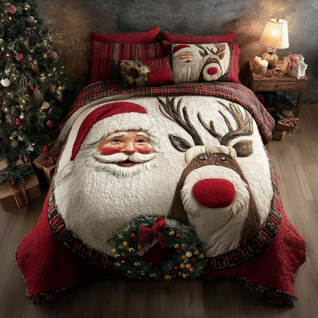 Frosty Eve 3-Piece Quilted Bedding Set