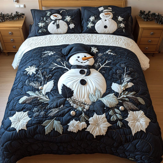 Frostys Cozy Wonderland 3-Piece Quilted Bedding Set