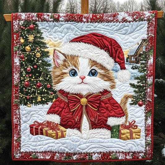 Furry Festive Whiskers Quilted Blanket