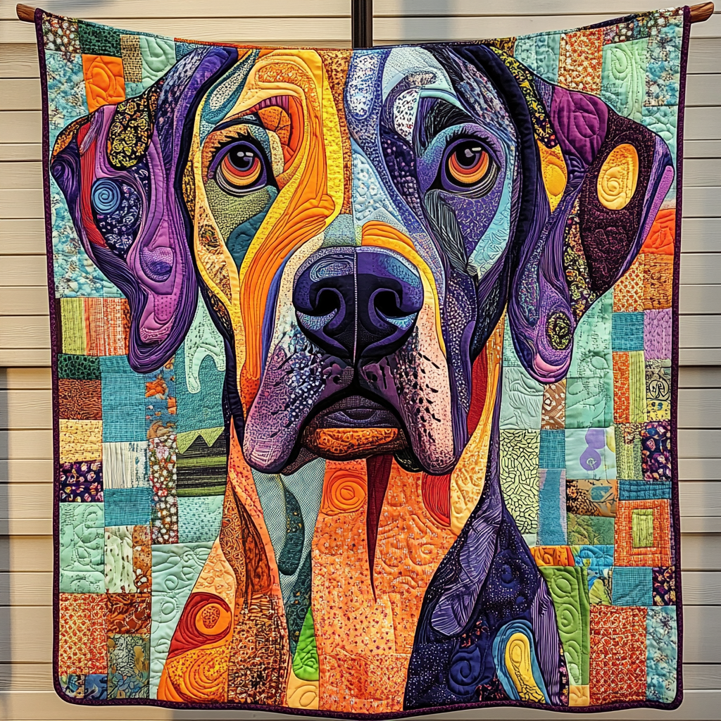 Furry Tapestry Quilted Blanket