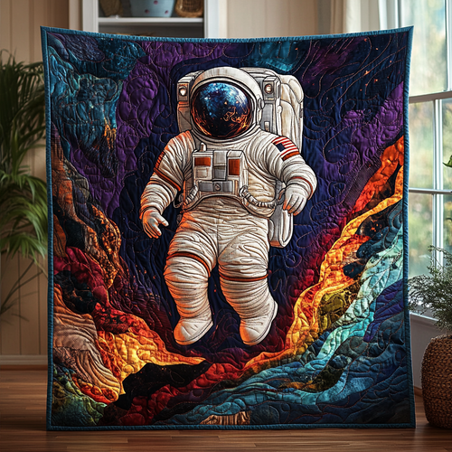 Galactic Explorer Quilted Blanket