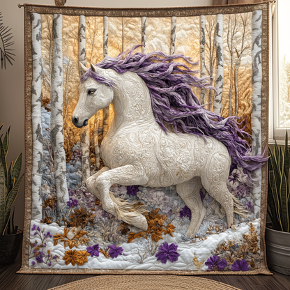 Gallop of Grace Quilted Blanket