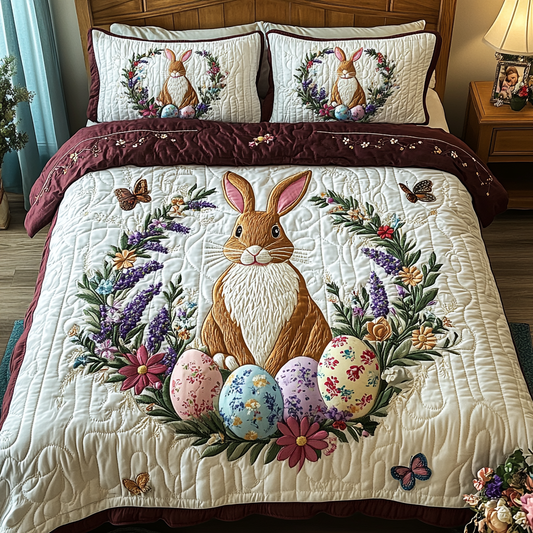 Garden Delight 3-Piece Quilted Bedding Set