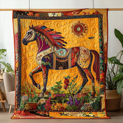 Garden Gallop Quilted Blanket
