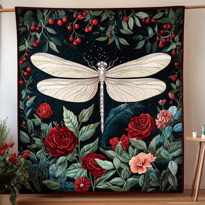 Garden Harmony Glow Quilted Blanket