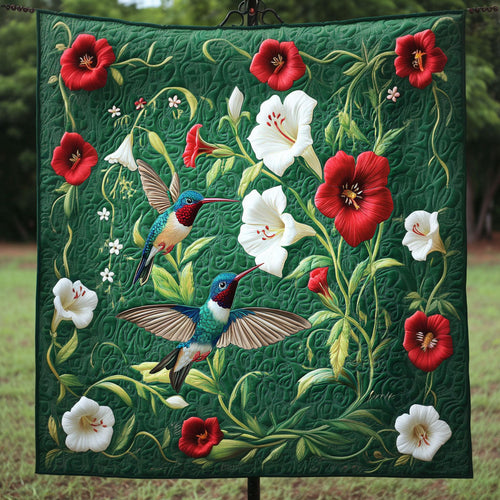 Garden Harmony Quilted Blanket