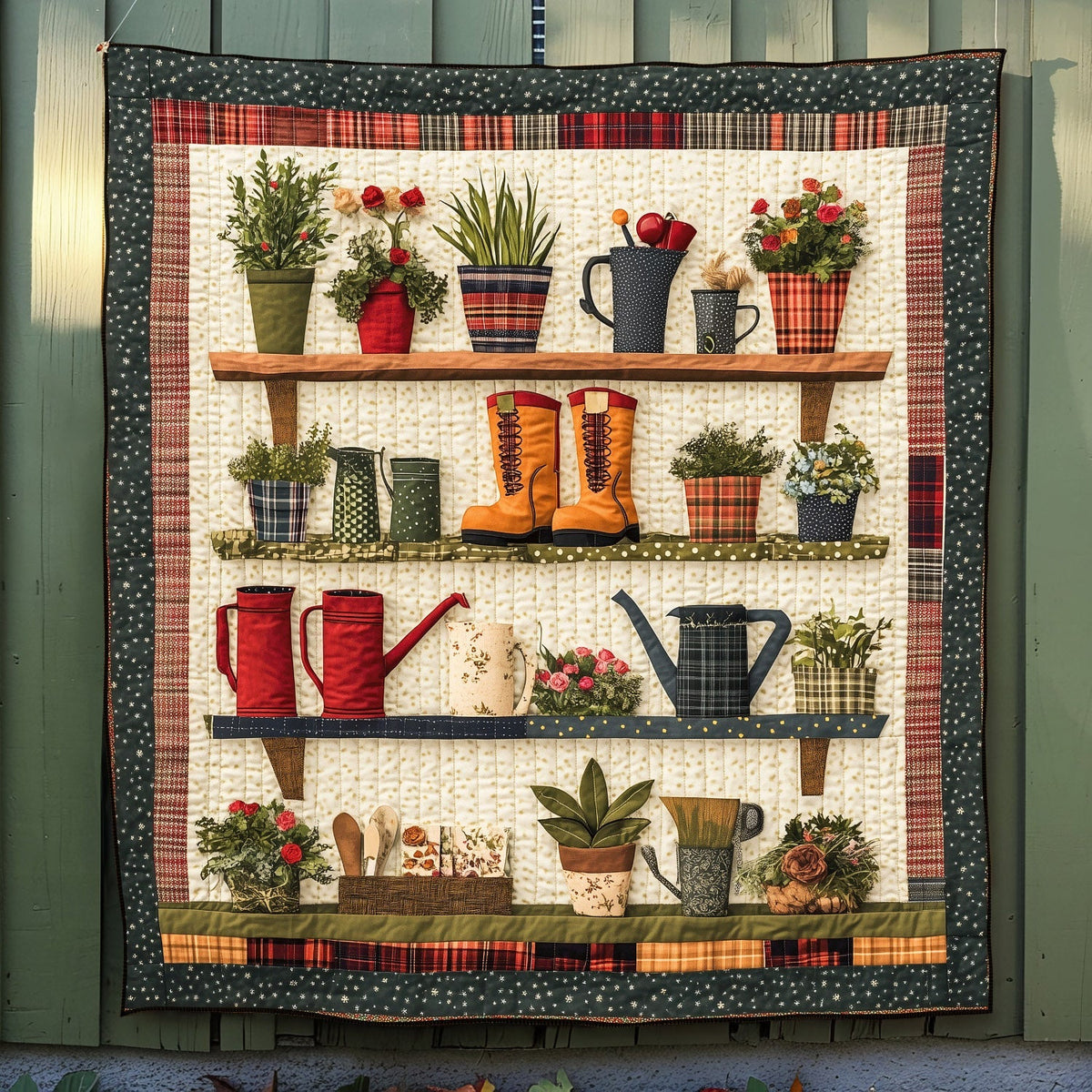Garden Oasis Quilted Blanket