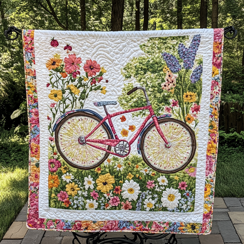 Garden Ride Bliss Quilted Blanket