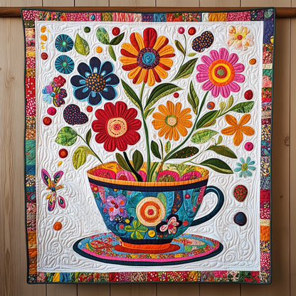 Garden Sip Quilted Blanket