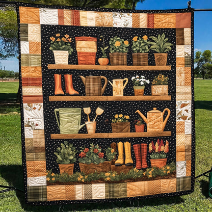 Garden Treasures Quilted Blanket