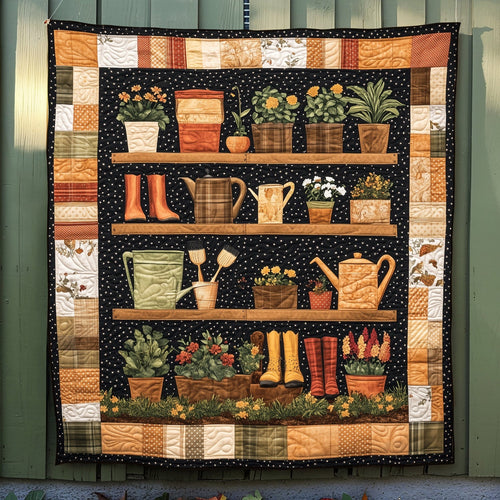 Garden Treasures Quilted Blanket