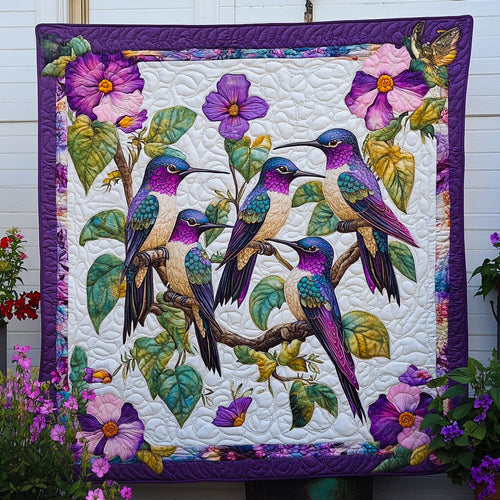 Garden Whirl Quilted Blanket