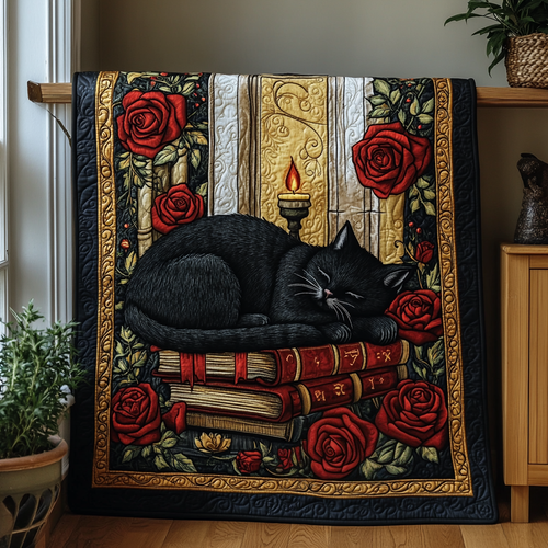 Garden Whiskers Quilted Blanket