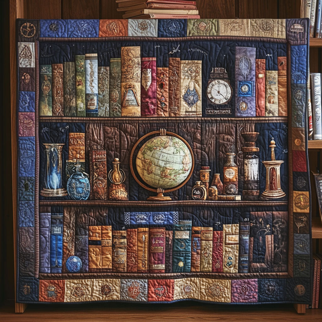 Garden of Knowledge Quilted Blanket