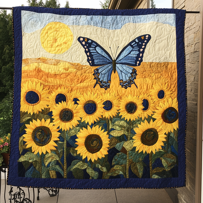 Gentle Flight Quilted Blanket