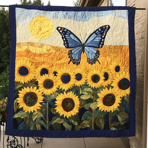Gentle Flight Quilted Blanket