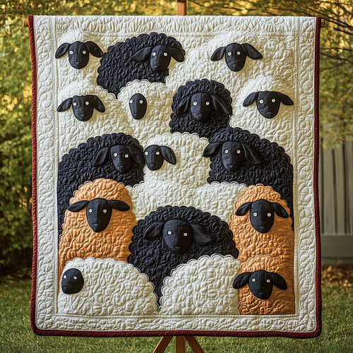 Gentle Flock Quilted Blanket