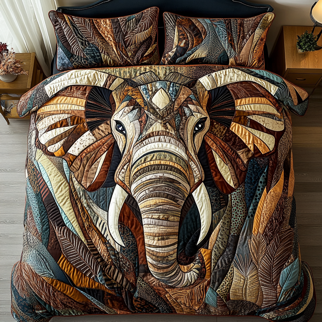 Gentle Giant 3-Piece Quilted Bedding Set