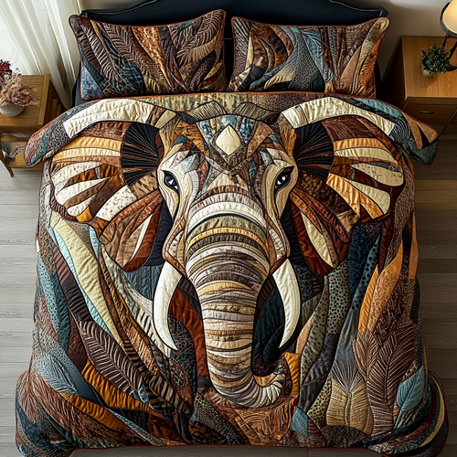 Gentle Giant 3-Piece Quilted Bedding Set