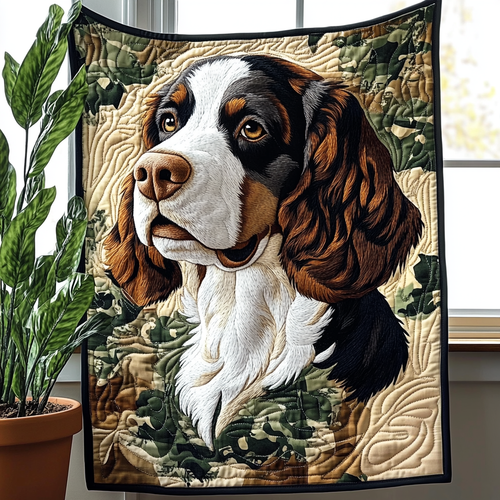 Gentle Soul Spaniel Quilted Blanket