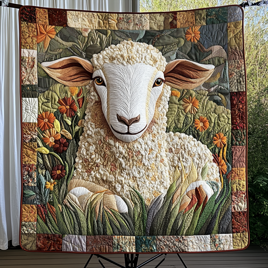 Gentle Wool Quilted Blanket
