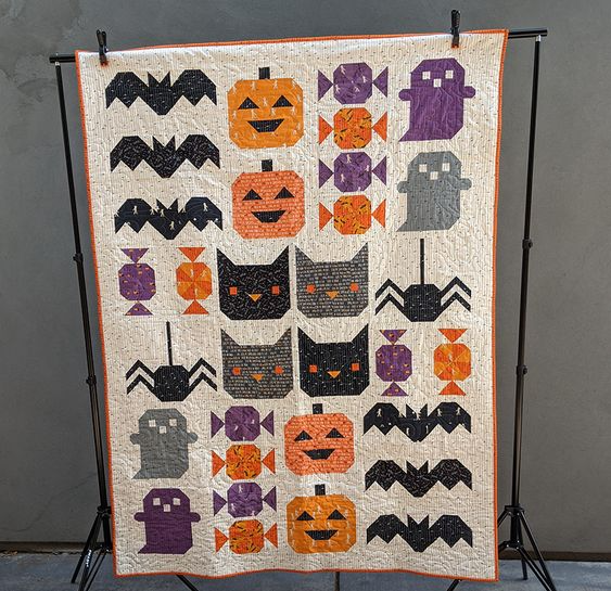 Ghostly Glow Quilted Blanket