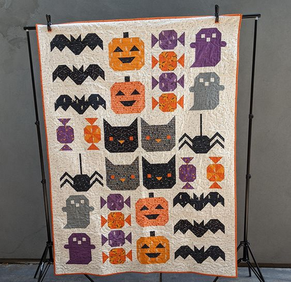 Ghostly Glow Quilted Blanket