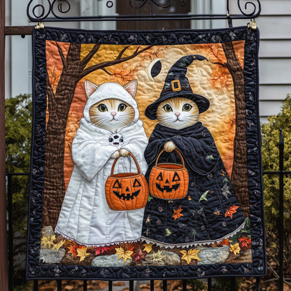 Ghostly Whispers Quilted Blanket