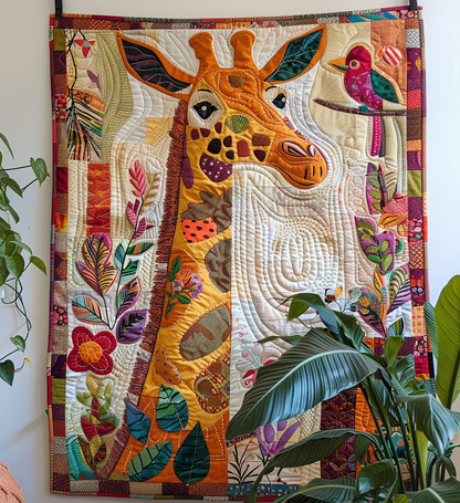 Giraffe Dreams Quilted Blanket