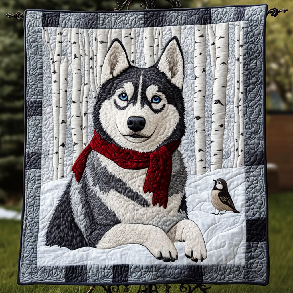 Glacier Eyes Quilted Blanket